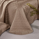 Popxstar  Luxury 1000TC Egyptian Cotton Quilted Bedspread, Queen King Size, Bed Cover, Mattress Topper Coverlet, Bed Sheet, Pillowcases