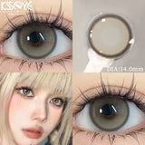 Popxstar  1 Pair New Product Color Contact Lenses with Diopter Myopia Eyes Natural High Quality Brown Contacts Lens Korean Lenses