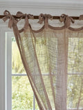 Japanese style linen foreign trade minimalist curtains, bedrooms, halls, kitchens, translucent half cut door curtains
