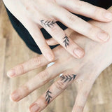 Popxstar  1 Sheet Herbal Finger Tattoo Sticker Waterproof and Long-lasting Temporary Tattoo