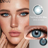 New Series Bionic Pupil Color Contact Lenses High Color Rendering Green Grey Blue Cosmetic y2k Korean Fashion Color