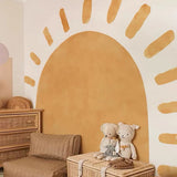 Popxstar  Boho Sun Fabric Wallpaper Kids Wall Stickers Nursery Self-Adhesive Kindergarten Children Baby's Room Bedroom Home Decor