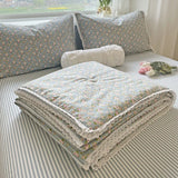 Popxstar  Pure Cotton Summer Cooling Duvet 1-Piece Lace Soybean Fiber Airable Cover