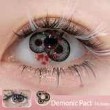 Dicoria Cosplay Halloween Scary Contact Lenses Crazy Mini Sclera Softlens 14.5mm