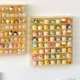 Storage Box 8 Layers Large Space Display Cabinet Hanging Wall Mounted Acrylic Transparent Lid Dolls Showing Box