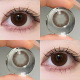 Popxstar  1 Pair Color Contact Lenses For Eyes Natural Gray Blue Beautiful Pupil Soft Natural Accessories Yearly Cosmetic Pupils