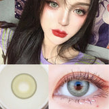 Popxstar 2Pcs/Pair Color Contact Lenses With Diopters Contact Color Lens Eyes Prescription Lentille Yeux Myopia Yearly Beauty