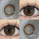 Popxstar  -Glaze Series Contact Lenses for Eyes Color Beauty Pupils Natural Eye Lenses for Myopia 2pcs Brown Green Blue Makeup Lens
