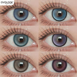 Popxstar  1 Pair Myopia Color Contact Lenses for Eyes with Prescription Makeup Eye Color Lenses Beauty Pupils Fashion Blue Lenses