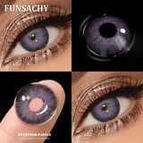 Popxstar   2pcs Hot Selling Colored Contact Lenses for Eyes Beauty Pupils Natural Brown Gray Lens Women Men Cosmetics  Yearly Use