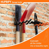 Popxstar Garage Storage Utility Hooks,Garage Garden Tool Organizer,Hanging Utility Wall Mount Hooks,Heavy Duty Tool Storage Organizer