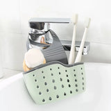 Popxstar  Double-layer Sink Hanging Bag Kitchen Rack Faucet Sponge Holder Storage Hanging Basket Kitchen Storage Rack Sink Accessories ﻿