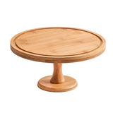 Bread Stand Glass Cover Wooden Cake Stand Vintage Household High Foot Cake Plate Transparent with Lid Butter Box Snacks Storage