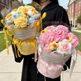 Popxstar  Finished Flower Bouquet Mother's Day Gifts Flower Artificial Flower Gifts Bride Wedding Flower Bouquet Graduations Bouquet Gifts