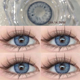 Popxstar  1 Pair Colored Contact Lenses for Eyes Blue Contacts Lenses Nature Eye Gray Pupils Brown Make up Lens Yearly Fast Shiping