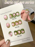 Autumn Winter Blue Black Red Glass Bead Crystal Cat Eye Gel Nail Polish New Whitening High Density Sparkling Nail