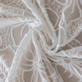 White Round Tablecloth for Wedding Decor Embroidered Lace Table Cloth Rectangle Tablecloth Banquet Coffee Table Cover Kitchen
