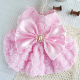 Pet Spring Wedding Dress Dress Cute Pet Cat Dog Teddy Vest Coat Puppy Clothes Dog Dresses for Small Dogs