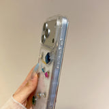 Fashion Luxury Glitter 3D Rhinestone Diamand Clear Phone Case For iPhone 17pro 16 Pro Max 15 13 14 Shockproof Transparent Cover