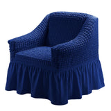 Single Seater Sofa Seater Seersucker Slipcover with Skirt Universal Stretch Sofa Couch Slipcover Easy Fitted Furniture Protector