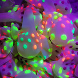 Popxstar 10Pcs 12Inch Fluorescent Balloons Neon Glow Balloons Glow In Blacklight Wedding Birthday Party Decor Glow Baloon Children Gifts