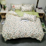 Popxstar  New Fashion Print Queen Size Bedding Set King Size Daisy Printed  Duvet Cover Set with Flat Sheets Cozy Durable Bedding Sets