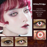Popxstar  1Pair Halloween Red Contact Lenses for Eyes Cosplay Lenses Anime Lense 14.5 Mm Lens Soft Lenses Yearly High Quality Lens