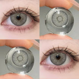 Popxstar  1 Pair Color Contact Lenses For Eyes Natural Gray Blue Beautiful Pupil Soft Natural Accessories Yearly Cosmetic Pupils