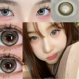 Popxstar 1 Pair Colorcon Korean Lenses Colored Contact Lenses for Eyes Green Eye Lenses Fashion Lenses Brown Contact