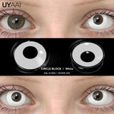 Popxstar  Cosplay Contact Lenses Makeup Colored Pupils Cosmetics Black Lenses Halloween Green Contact Lenses  White Pupils Red lens
