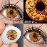 Popxstar Cosplay Color Contact Lenses for Eyes 1Pair Halloween Lenses Blue Eye Contacts Black Lenses Yearly Anime White Eye Lens