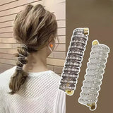 Popxstar 1/3Pcs Fashion Ponytail Elastic Hair Bands for Women Telephone Wire Hair Ties Scrunchies Hairbands Girls Hair Accessories
