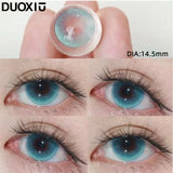 Popxstar  2pcs Color Contact Lenses Pupil Blue Nature High Quality Myopic  Lens Green  Eyes Beauty Makeup Lens Yearly Free Delivery