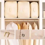 Popxstar Ultra Space-Saving Self-Compression Organizer Compression Duvet Storage Bag Large Capacity Closet Cabinet Organizer StoragePouch