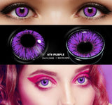 Popxstar 1pair Halloween Cosplay Color Contacts Lenses For Eyes Blue Black Colored Lens Anime Yearly Beauty Makeup Contacts Lens