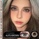 1Pair Blue Beauty Lenses Color Contacts Lenses for Eyes Brown Eye Contacts Yearly Gray Makeup Lenses For Daily Dating