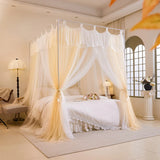 Summer Mosquito Net for Home Decor with Bracket Princess Palace Bed Tent for Girls Canopy 1.2m 1.5m 1.8m 2m Bed