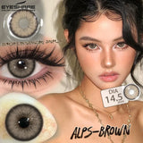 1 Pair Color Contact Lenses for Eyes Black Pupils Brown Lenses High Quality Gray Eye Lenses Beauty Makeup Blue Lenses