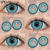 1 Pair color  Korean Fashion Lenses Pink Anime Lenses Comics Gilr Tears Lens Blue Lenses for Eyes Green Lenses for Party