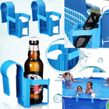 Popxstar Pool Drinks Holder Swimming Pool Water Cup Hanger Holder for Bathroom Tub Poolside Cup Hanger Rack Swim Pool Party Accessories