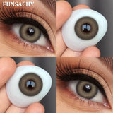 Popxstar  1 Pair Colored Contact Lenses for Eyes Green Beauty Pupils Brown Fashion Lenses High Quality Blue Eye Contacts Yearly