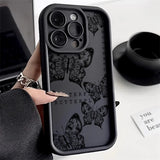 Popxstar INS Retro Butterfly Silicone Phone Case For Samsung A54 5g Case A52 A55 A32 A24 A34 A53 A23 A15 S24 S25 S23 Ultra S21 FE Cover