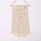 Popxstar  Macrame Woven Wall Hanging  Chic Room Geometric Tapestry Art Beautiful Apartment Dorm Room Decoration