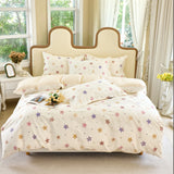 3pc 100% Pure Cotton Down Duvet Cover Set Including 1 Duvet Cover and 2 Pillowcase Soft and Skin Friendly Breathable Bedding Set