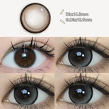Popxstar 2PCS/Pair Big Lenses Pearl Series Color Contact Lenses For Eyes Blue Purple Pink Black Gray Beauty Pupils 14.5mm Lenses