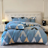 3pcs Egyptian Cotton Bedding Set Includes 1 Duvet Cover and 2 Pillowcases New Printed Skin-friendly Breathable Soft Comfortable