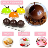 Popxstar 3D Round Half Sphere Silicone Mold for Cake DIY Baking Chocolate Eco-Friendly Cake Mold