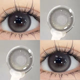 Popxstar 2PCS Korea Colored Contact Lenses Myopia Degree -0.00 to -8.00 Gray Eyes Beauty Pupil Brown Makeup Lens Fast Shipping