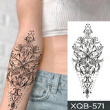 Popxstar  Wholesale Waterproof Temporary Tattoo Sticker Flash Tattoos Lip Print Butterfly Flowers Body Art Arm Fake Sleeve Tatoo