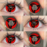 Popxstar   Contact Lenses for Eyes 2pcs Anime Cosplay Colored Lenses Crazy Halloween Lenses Contact Lens Beauty Eye Makeup